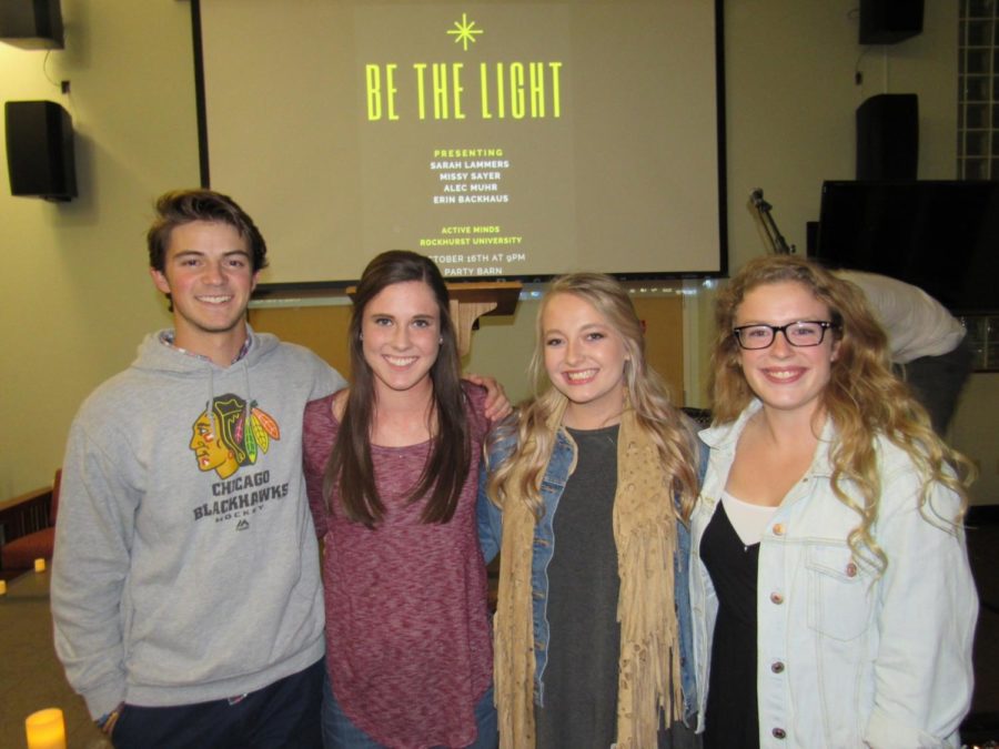 Participants in Be the Light, from left to right: Alec Muhr, Sarah Lammers, Missy Sayer, Erin Backhaus.